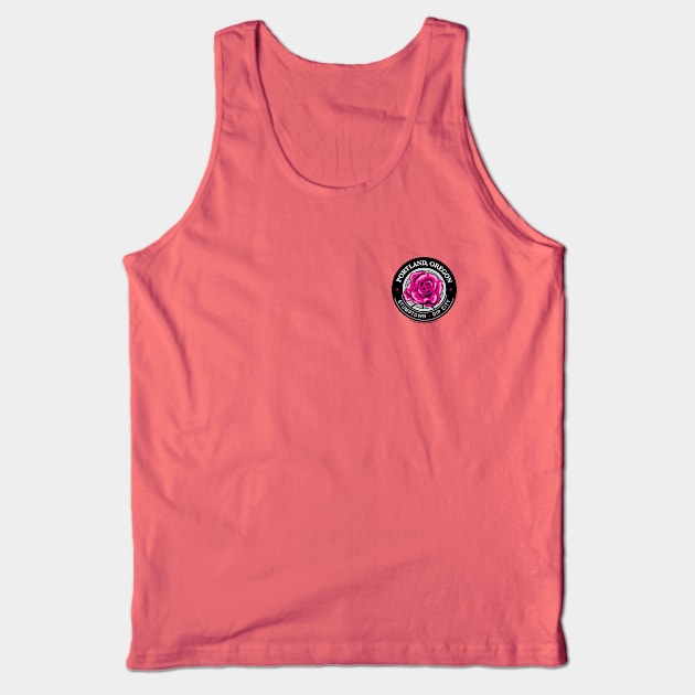 Portland Oregon Rose Design Tank Top by BurchCreativeDesign